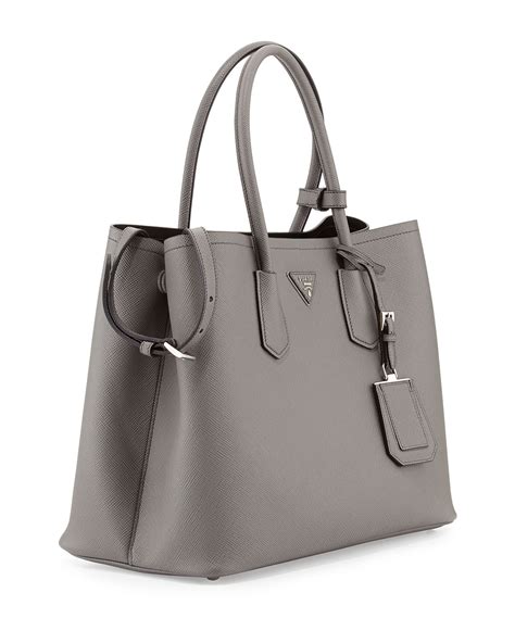 prada grey handbag|gray prada purse.